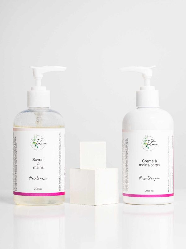 Duo savon à mains et crème à mains  - Printemps
